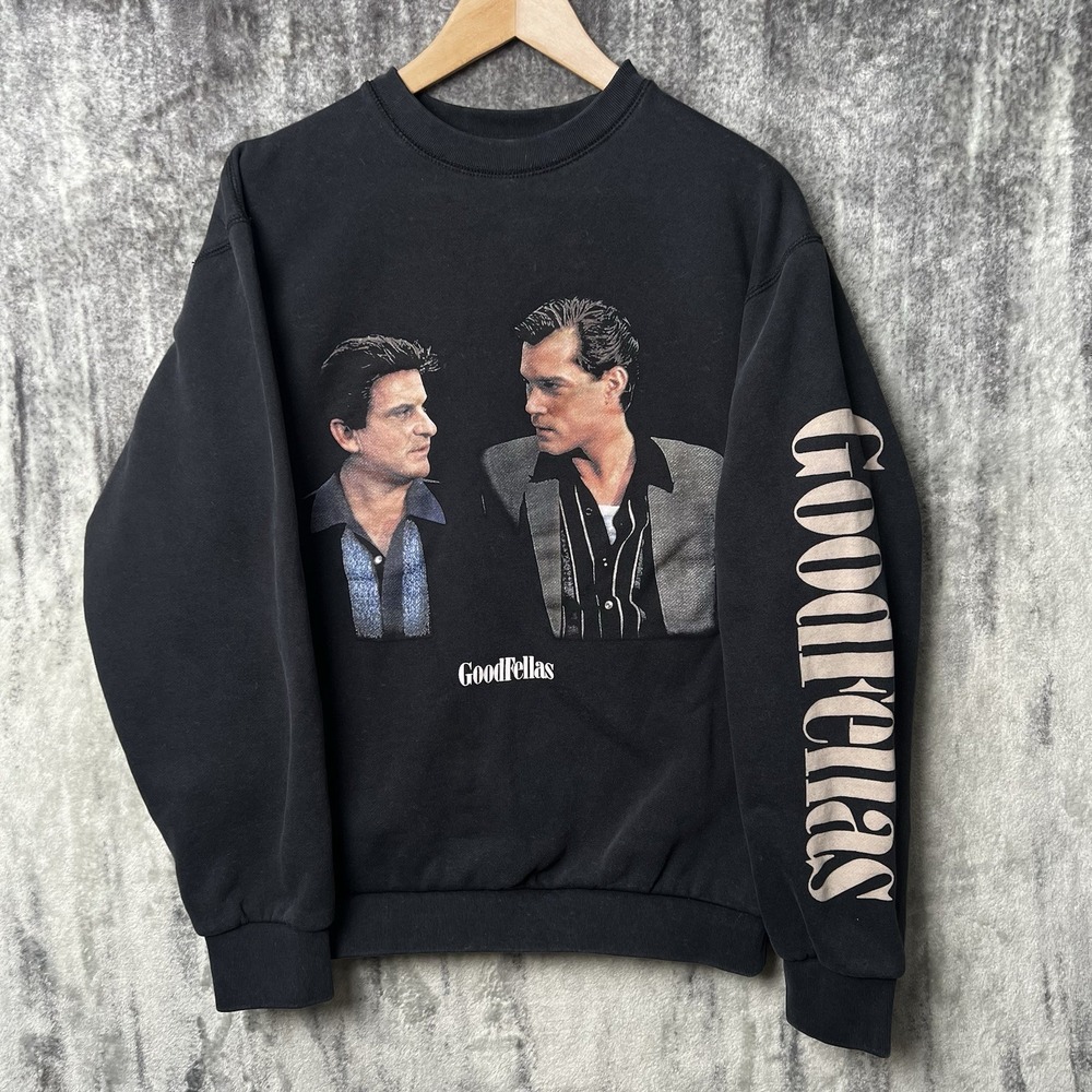Goodfellas Shoe Palace Pullover Black Long‎ Sleeve Crew Sweatshirt Men's Medium
